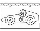 Race Car Track Coloring Pages For Kids sketch template