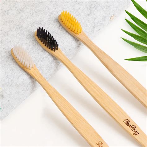 1pcs Eco friendly Natural Bamboo Toothbrush Soft Fibre Low Carbon Tooth Brush Dental Oral Care ...