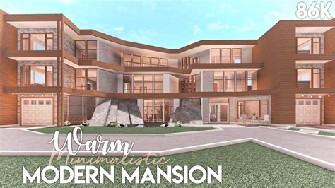 Warm Modern Mansion | Bloxburg Build - YouTube