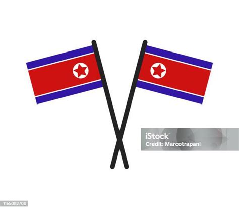 Bendera Korea Utara Ilustrasi Stok - Unduh Gambar Sekarang - Bendera ...