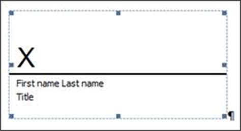 Signature Line Template Database