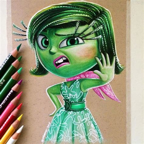 Disgust Drawing - Inside Out Fan Art by LethalChris on DeviantArt