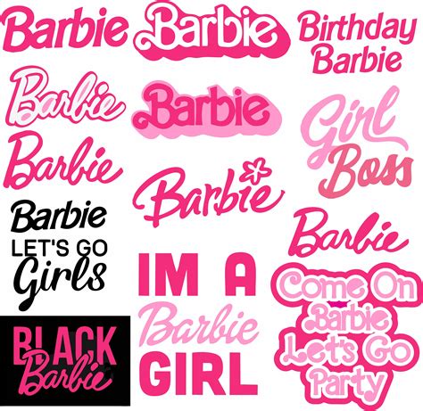 Barb Logo Barb Svg Png SVG Princess Silhouette Pink Doll - Etsy