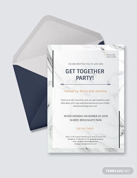 Get Together Invitation - 15+ Examples, Word, Pages, Photoshop, How to Make