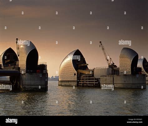 The Thames flood barrier Stock Photo - Alamy