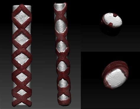 Applied Drawing and Visualisation: Katana Hilt Zbrush