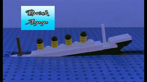 Lego Titanic Model Sinking