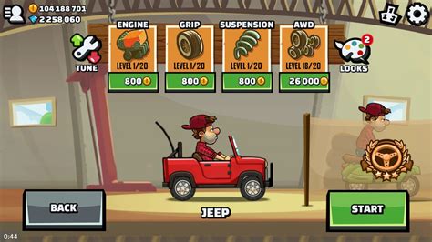 jeep full upgraded hill climb racing 2 - YouTube