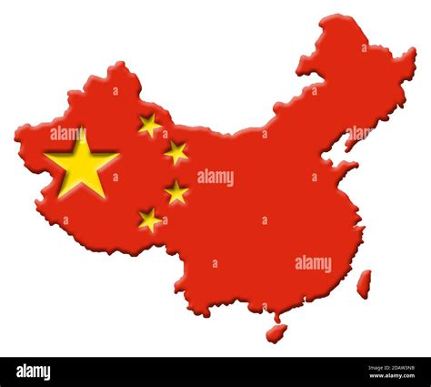 Red map of china hi-res stock photography and images - Alamy