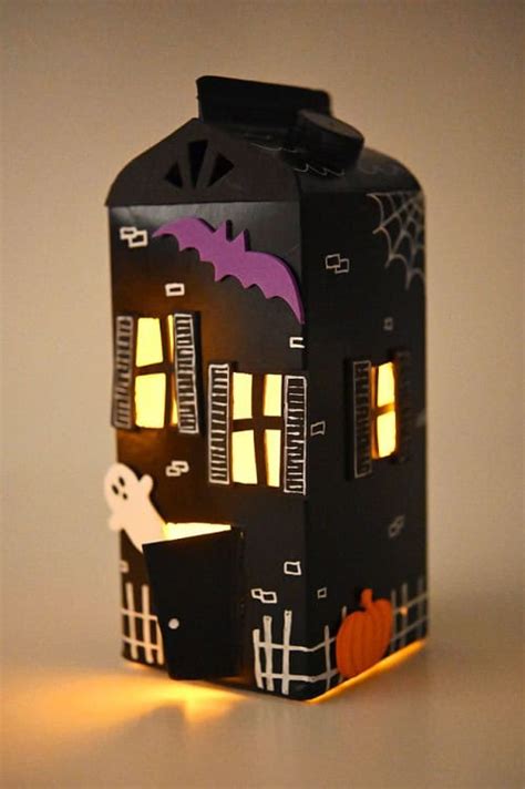 Haunted House Craft for Kids | Milk Carton Haunted House