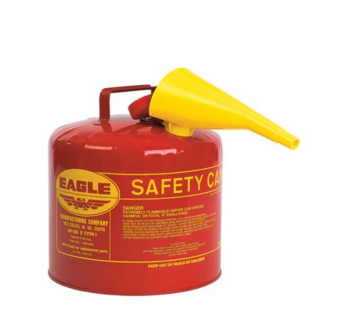 GAS CAN SAFETY MTL 5 GAL - Wigman's Vessel Supply