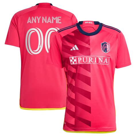 Men's St. Louis City SC adidas Red 2023 CITY Kit Replica Custom Jersey