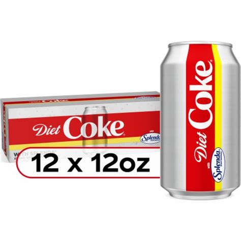 Diet Coke® Sweetened with Splenda Zero Sugar Soda Cans, 12 pk / 12 fl ...