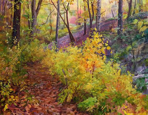 Autumn forest Painting by Galina Gladkaya - Fine Art America