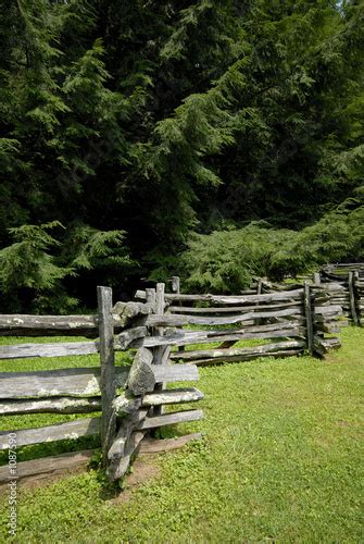 "split rail fence with pine trees" Stock photo and royalty-free images on Fotolia.com - Pic 1087590