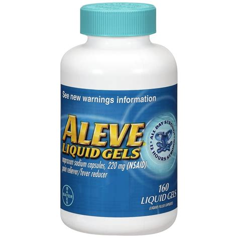 Aleve Liquid Gels, 220mg, 160 Ct - Walmart.com - Walmart.com