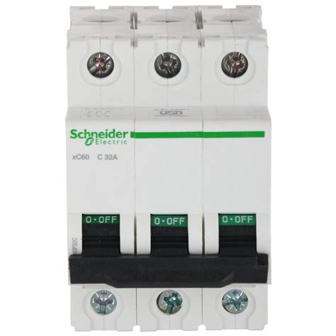 32A Triple Pole Schneider Electric MCB at Rs 1200 in New Delhi | ID: 16652427855