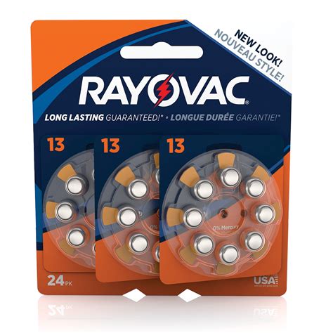 Rayovac Size 13 Hearing Aid Batteries, 24-Pack L13ZA-24ZMB – Deal – BrickSeek