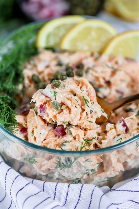 Fresh Dill Salmon Salad - Sprinkles & Sea Salt | Recipe | Salmon salad recipes, Canned salmon ...