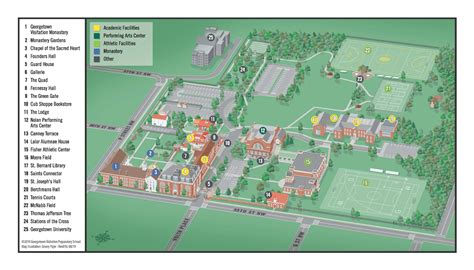 Georgetown University Campus Map - United States Map