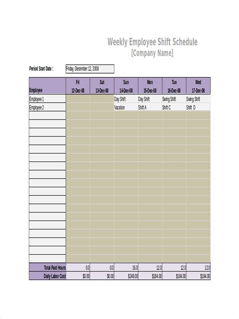 Schedule - 32+ Examples, Format, Pdf, Tips