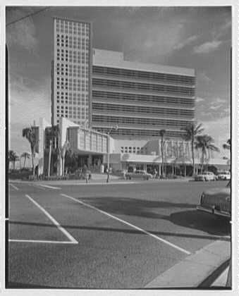 Algiers Hotel, 26th St. and Collins Ave., Miami Beach, Florida. View from across street | Miami ...