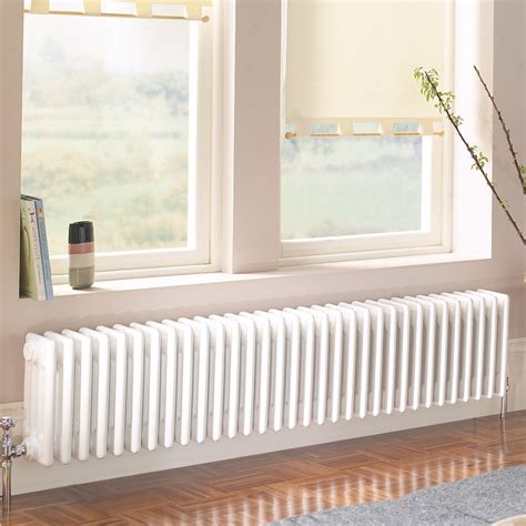 Acova 4 Column Radiator White, (W)1042 (H)300 mm | Departments | DIY at B&Q | Column radiators ...