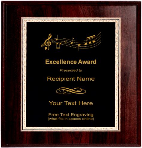 Music Plaques, Music Award Plaque | TrophyCentral