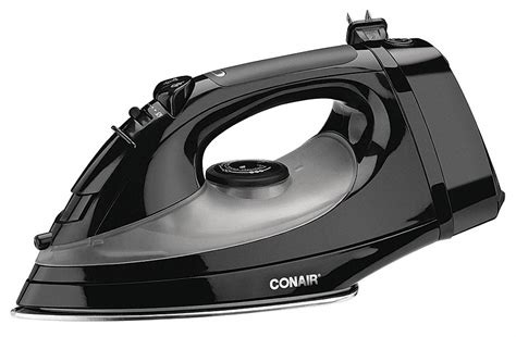 CONAIR Electric Iron, 200 mL, 3.3 lb, Power Cord Length 8 ft, Self-Cleaning Yes - 33F189 ...