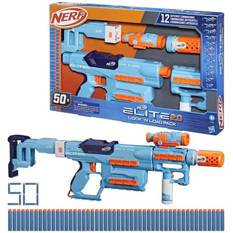 NERF Elite 2.0 Lock N Load Pack Blaster Hasbro Toys - ToyWiz