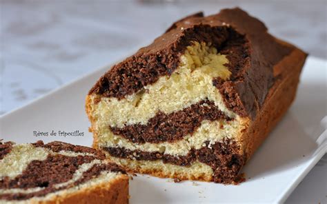 Notre délicieuse recette de cake marbré chocolat vanille – Rêves de fripouilles