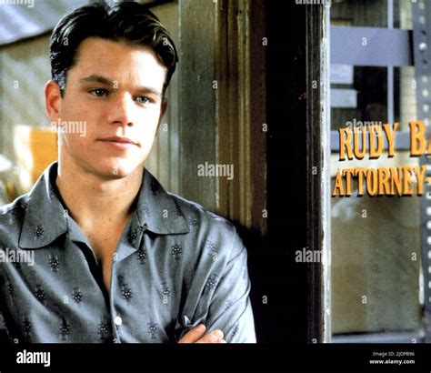 MATT DAMON, THE RAINMAKER, 1997 Stock Photo - Alamy