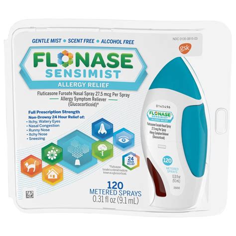 Flonase Sensimist Full Prescription Strength Allergy Relief Nasal Spray ...