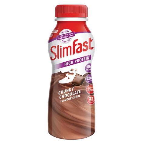 SlimFast Chunky Chocolate Meal Replacement Shakes, 18 x 325ml | Costco UK