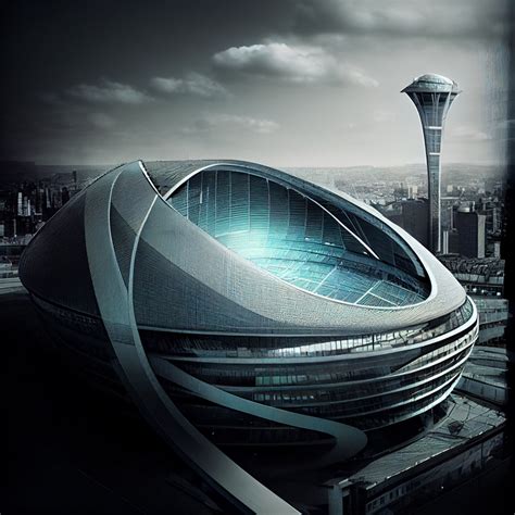 AI explorations envision futuristic soccer stadiums in london