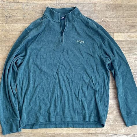 Callaway golf quarter zip jacket in forest green,... - Depop