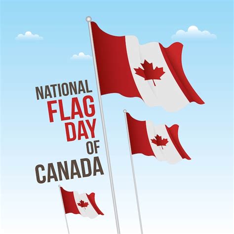 Premium Vector | National flag day of canada