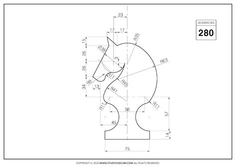 Autocad Drawing, Technical Drawing, Trophy Design, Geometric Drawing ...