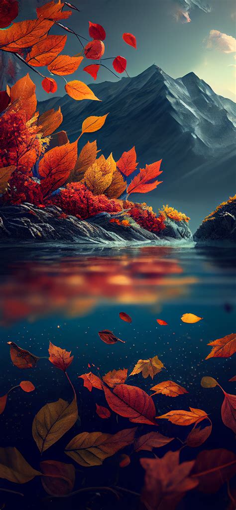 Mountain Lake Fall Wallpapers - Fall Aesthetic Wallpapers iPhone