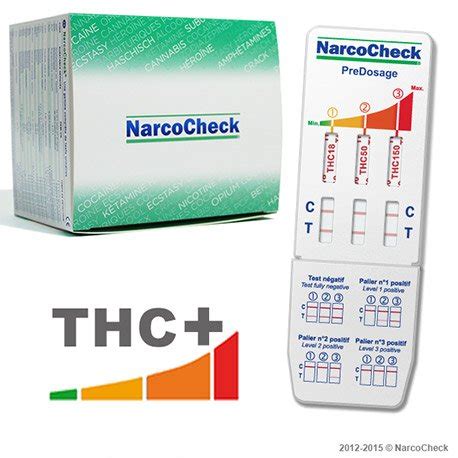 THC PreDosage test (3 detection levels) - NarcoCheck