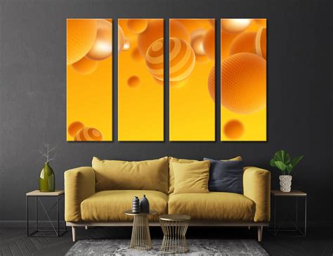 Abstract Orange Canvas Print Orange Wall Art Abstract Art | Etsy