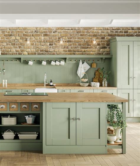 Sage Green Kitchen Cabinets - HMDCRTN