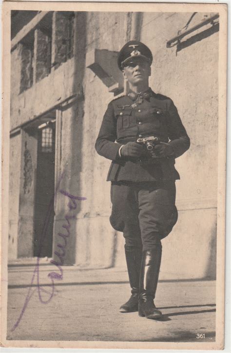 Field Marshal Erwin Rommel Autographed Photo | SJS Militaria