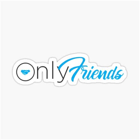 "Only Friends" Sticker for Sale by 8Machine | Redbubble