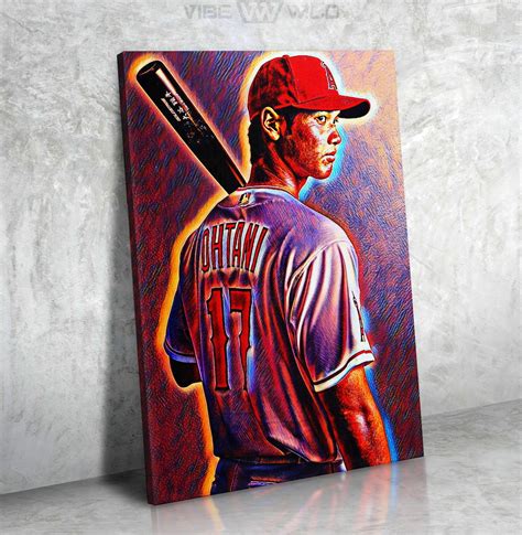 Shohei Ohtani Painting Shohei Ohtani Canvas Wall Art - Etsy