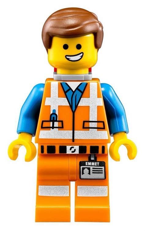 Lego Emmet 70803 Wide Smile with Piece of Resistance The LEGO Movie Minifigure | eBay