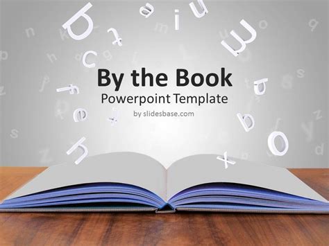 Free Powerpoint Template Book Turning Pages