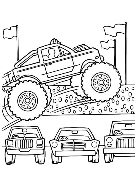 Big Grave Digger Monster Truck Coloring Pages - Transport Coloring Pages - Free Printable ...