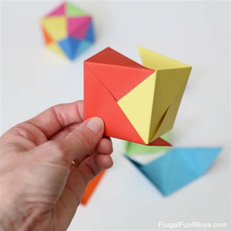 Origami Cubes - Frugal Fun For Boys and Girls