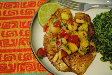 Spicy Tilapia with Pineapple Salsa • The Cocina Monologues